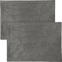 Erwin Müller Platzset Tischset "Arnsberg" 2er-Pack, bügelleicht Uni/Blumen