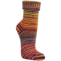 TippTexx 24 Socken 2 Paar kuschelige Wollsocken Skandinavien Style Norweger mit Umschlag (Set, 2 Paar) hochwertiges Farbwechselgarn