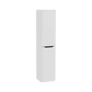 VitrA New Integra Round Hochschrank mit 2 Türen 40 x 37 x 180 cm (BxTxH) Türanschlag Matt,80006 80006