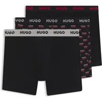 HUGO Boxershorts BOXERBR TRPLT DESIGN Markenlogo am elastischem Bund