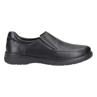 Hush Puppies - "Matthew" Halbschuhe für Herren, Leder, Zum Anschlüpfen (Schwarz)