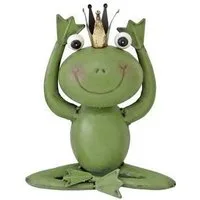 Trend Line Gartenfigur TrendLine Dekofigur Frosch Metall 27 x 23 cm grün