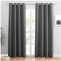 Sekey Gardine Verdunkelungsvorhang Blickdicht Polyester mit Thermofunkltion, Ösen, verdunkelnd, Thermobeschichtung, isolierend, pflegeleicht