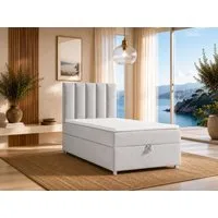 Best for Home Boxspringbett Trinity K10 SINGLE mit Bettkasten & Bonellfederkern, Komfort Topper H3 (Einzelbett, Polsterbett gepolstertes Kopfteil, Jugendbett, Kinderbett versch. Größen, 1-St., 70x200 80x200 90x200 100x200 cm), Stauraum unter dem Bett