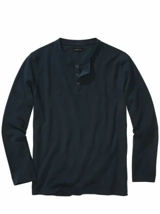 Mey & Edlich Herren Klare-Kante-Shirt Blau 100 % Baumwolle (bio)