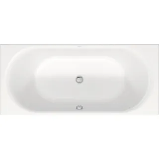 Duravit D-Neo Rechteck-Badewanne 700476000000000 180 x 80 x 46 cm, Einbauversion, 2 Rückenschrägen, weiß
