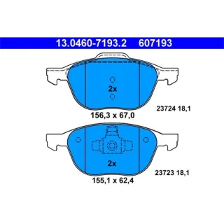 ATE Bremsbel?ge vorne Ford Mazda Volvo 13.0460-7193.2