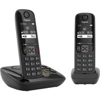 Gigaset Gigaset AS690A Duo - 2 Schnurlose Telefone mit Anrufbeantworter Schnurloses DECT-Telefon (Mobilteile: 2, mit Anrufbeantworter & Freisprechen & Eco Dect)