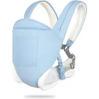 Blusmart Babytrage All-In-One Babytrage für Neugeborene ab Geburt (Baby-Tragetasche 3 Trage Positionen, Leicht & sicher (3.5-20 kg), Für einfache Verstellbarkeit, weicher Stoff, atmungsaktiv
