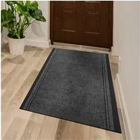 Andiamo Läufer Mitch, Made in Belgium, rechteckig, Höhe: 6 mm, Schmutzfangläufer, meliert, mit Bordüre, In- und Outdoor geeignet