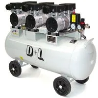 Apex Kompressor Flüster Kompressor 100L leise Silent Druckluft 44312, 2250 W