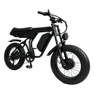 [EU Direct] SMLRO E5-1 Electric Bike, 48V 23AH Battery, 500W*2 Motors, Recommended Top Speed 25KM/H, Dual HydraulicDisc