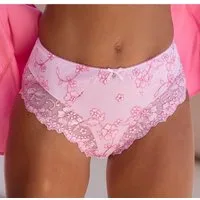 LASCANA Slip Wanda in abdeckender Schnittform und Stickerei Spitze