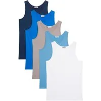 bonprix Unterhemd (Packung, 5-St) für den täglichen Gebrauch, aus Baumwolle mit Elasthan, im 5er Pack