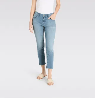 MAC - MAC JEANS - MELANIE 7/8, Super light denim blau - Gr. - 29