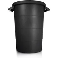 BigDean Mülleimer Wetterfeste Universaltonne mit Deckel und 2 stabilen Tragegriffen 80 L, Universaltonne, Mit Deckel, 2 Griffen, Indoor & Outdoor
