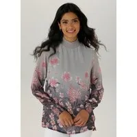 Aniston SELECTED Schlupfbluse mit Blütendruck und hübscher Blumenbordüre