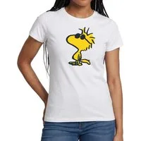 Spreadshirt T-Shirt Peanuts Woodstock Sonnenbrille Cool Frauen T-Shirt (1-tlg)