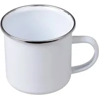 GRÄWE Geschirr-Set GRÄWE Emaille-Tasse, 300 ml, in WEIß, GELB oder GRAU, Stahlblech