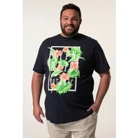 Men Plus T-Shirt T-Shirt Halbarm Print Rundhals