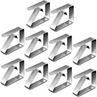 FELIXLEO Mitteldecke Tischdeckenklammer 10 Stück Edelstahl Tischtuch Clips für Restaurant (1-tlg)