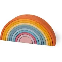 Ehrenkind Stapelspielzeug Regenbogen, nachhaltig und natürliches Massivholz FSC®, (Holzspielzeug Früherziehung), Montessori Spielzeug