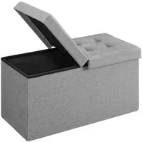 SONGMICS Sitzhocker sitzhocker, Sitzbank mit Stauraum, Sitztruhe mit Klappdeckel
