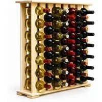 relaxdays Weinregal Kiefernholz 46 Flaschen