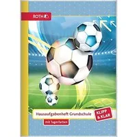 Roth Schulheft Roth Klipp&Klar Hausaufgabenheft Fußball