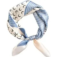 Zaewry Seidentuch Stirnband Quadratischer Haar-Bandanas-Schal für Damen