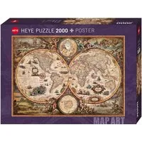 HEYE Puzzle Vintage World, 2000 Puzzleteile, Made in Europe