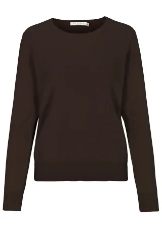 IN LINEA - NOS Rdh.-Pullover 720 chocolate - Gr. - 42