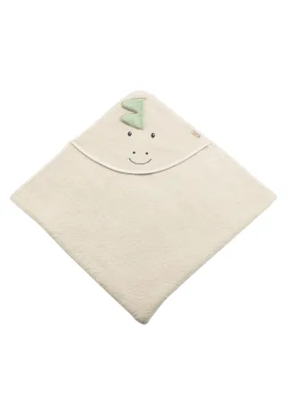 Sterntaler Kapuzenbadetuch 100x100cm Dino Rexi beige