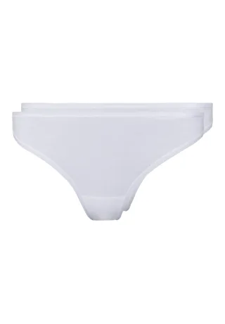 SKINY - Skiny Damen String Doppelpack SKINY ADVANTAGE Cotton Stretch white - Gr. - 36