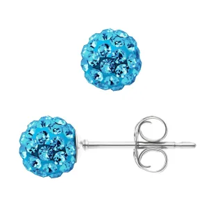 DIADEMA - Ohrringe Kristall Blau - Kollektion Kristall Perle
