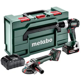 Metabo Akku Combo Set 2.9.4 18 V BS 18 LT BL + WB 18 LT BL 11-125 Quick - metaBOX 165 L - 685208650