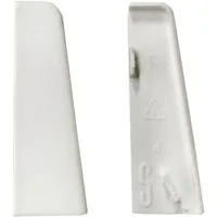 Equipped Eckprofil Equipped 1207 Endkappe Weiß 58mm