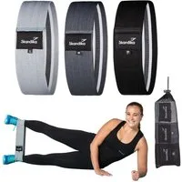 Skandika Trainingsbänder Fitnessbänder aus Stoff 3er-Set, Resistance Booty Bands, rutschfest, 3 Widerstandsstufen, inkl. Übunganleitung & Tragetasche, Krafttraining