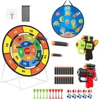 Youyijia Dartscheibe 26 Zoll Dartscheibe Kinder, Dartspielset für drinnen und draußen