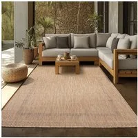 SIMPEX24 Outdoorteppich Unicolor - Einfarbig, Läufer, Höhe: 5 mm, Teppich Wetterfest Balkon Küchenteppich Flachgewebe Sisaloptik