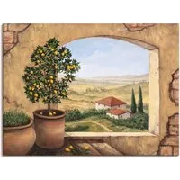 Artland Wandbild Fenster in der Toskana, Fensterblick (1 St), als Alubild, Leinwandbild, Poster, Wandaufkleber in verschied. Größen