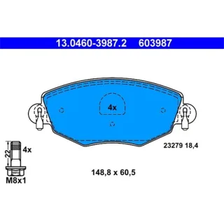 ATE Bremsbel?ge vorne Ford Mondeo Jaguar X-Type