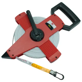 Dönges Glasfaserbandmaß mit Haken, 50 m, Bandbreite 13 mm , Länge:50m, Bandbreite:13mm
