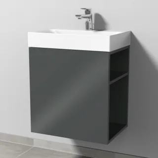 Sanipa WTU mit Tür A: links 2morrow (G2380L) 510x490x350 Anthrazit-Glanz, G238079L G238079L