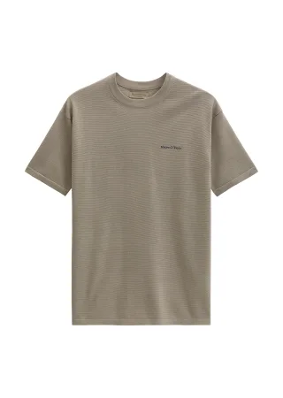 Marc OPolo Casual - Feinstrickshirt DFB Travel Collection Frozen Taupe - Gr. - S