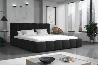 OUTLET Polsterbett Doppelbett GIOTTO Komplettset 180x200cm Stoff Magic Velvet...