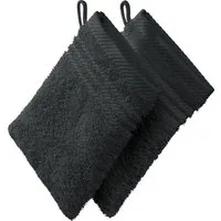 REDBEST Waschhandschuh Waschhandschuh 2er-Pack, Frottier, Walk-Frottier Uni
