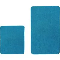 Kleine Wolke Badematte RELAX, Badvorleger, Badezimmer Teppich, Höhe 30 mm, rutschhemmend beschichtet, fußbodenheizungsgeeignet, Polyacryl, rechteckig, 2er-Set 55x65 cm / 70x120 cm, Badteppich, meliert, rechteckig, rund & als Set erhältlich