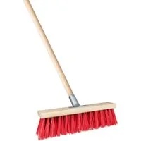 Prima-Online Straßenbesen Straßenbesen Kehrbesen Saalbesen Gartenbesen 30-100cm, mit Stiel 150cm