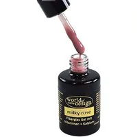 World of Nails-Design Nageldesign Zubehör Fiber Base Gel 10 ml UV/LED – Rubber Base mit Fasern, Made in EU, Studioqualität